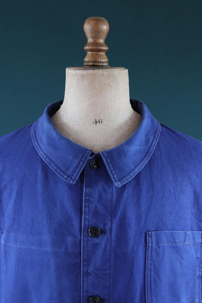 Vintage 1960s French workwear jacket - cotton twill chore coat - 52” chest