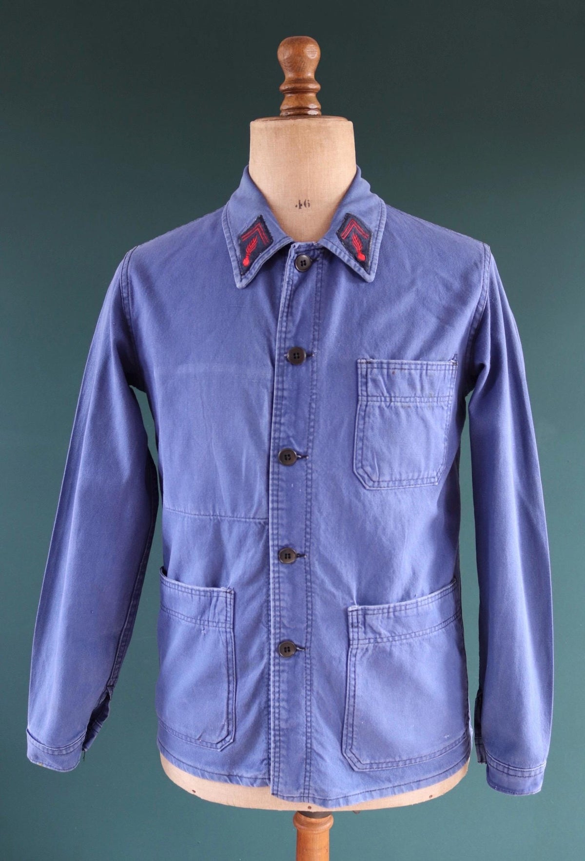 Vintage French fireman’s jacket - 1960s workwear - chore coat - 39" chest
