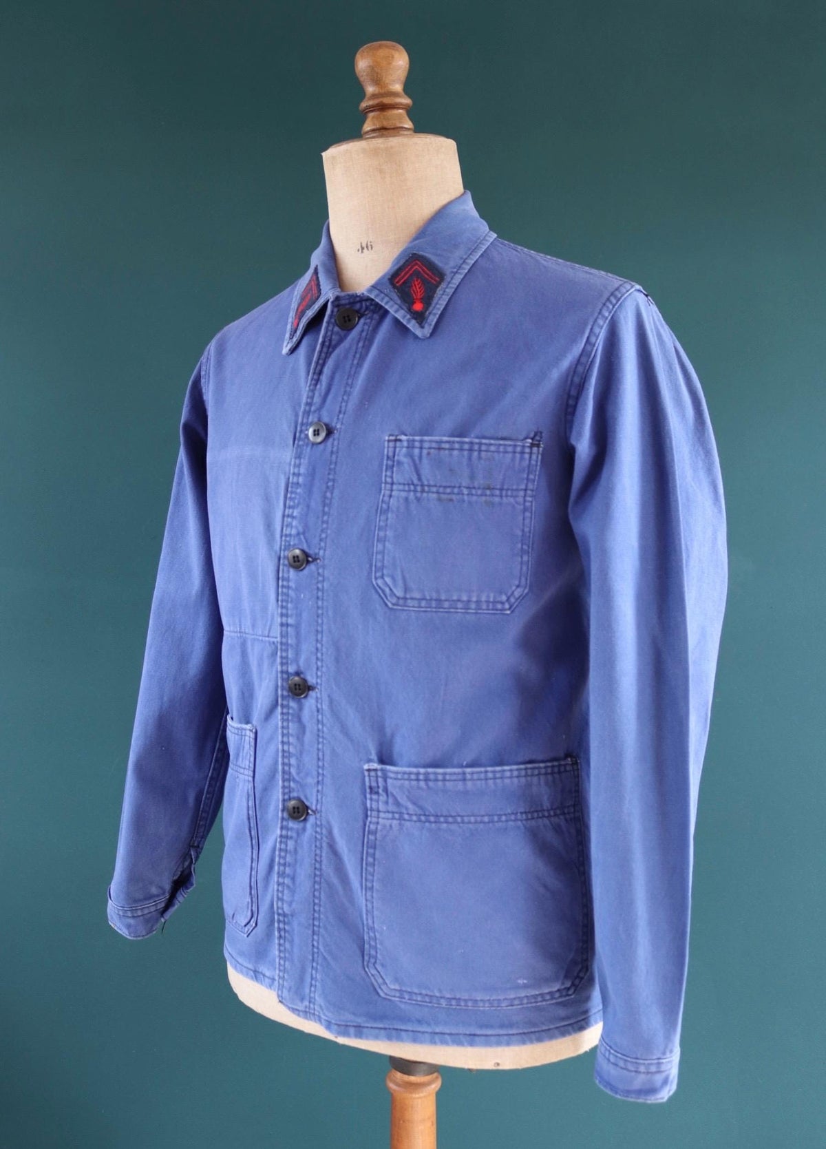Vintage French fireman’s jacket - 1960s workwear - chore coat - 39" chest