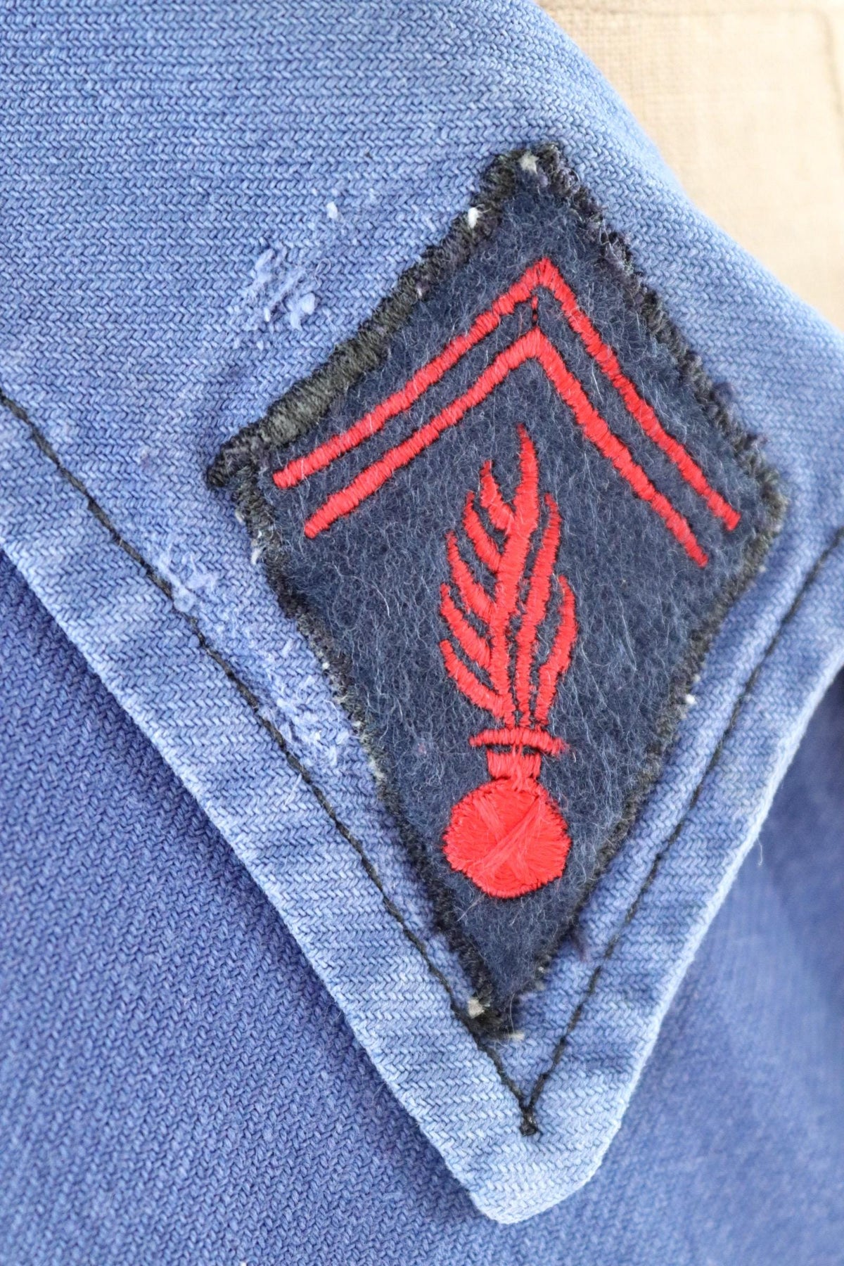 Vintage French fireman’s jacket - 1960s workwear - chore coat - 39" chest