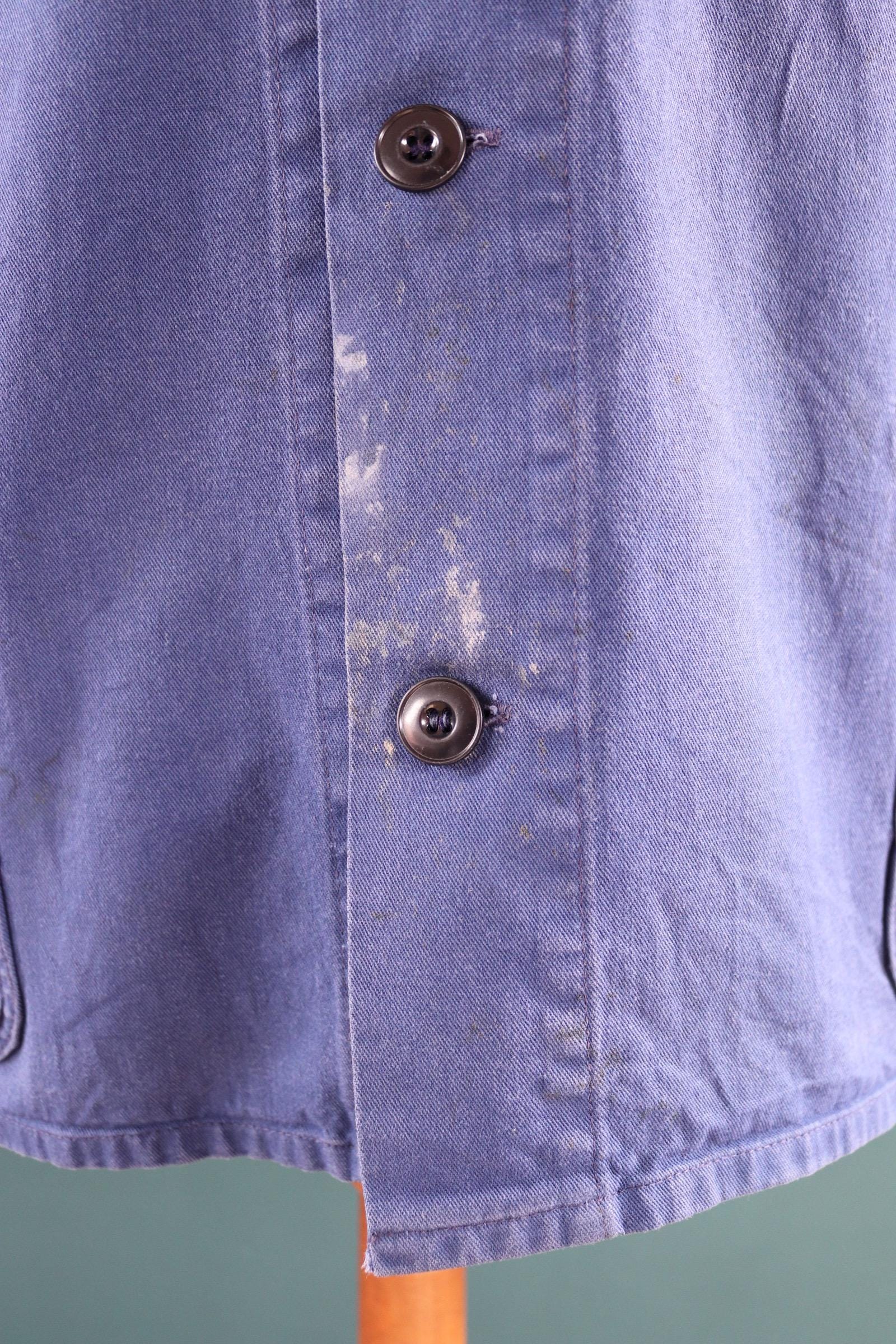 Vintage chore coat - cotton twill workwear jacket - 47” chest