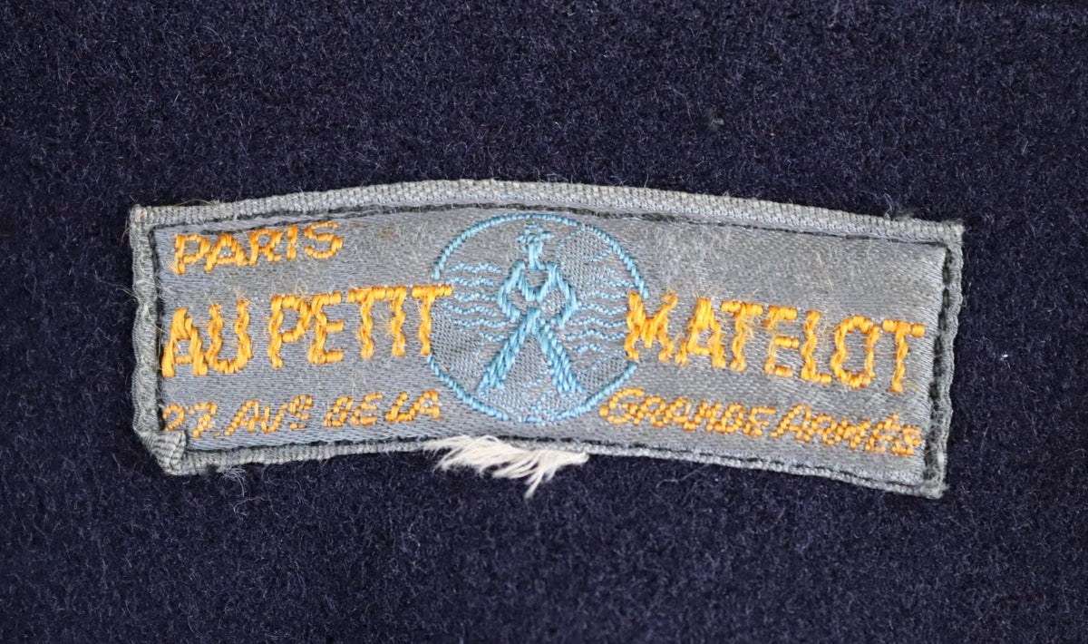 Vintage 1930s French wool sailor shirt - Au Petit Matelot - 46" chest