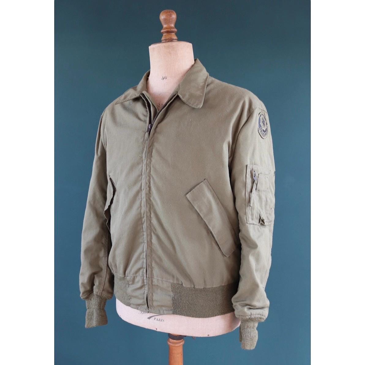 Vintage 1980s USAF CWP cold weather flight jacket - US military - 46" chest