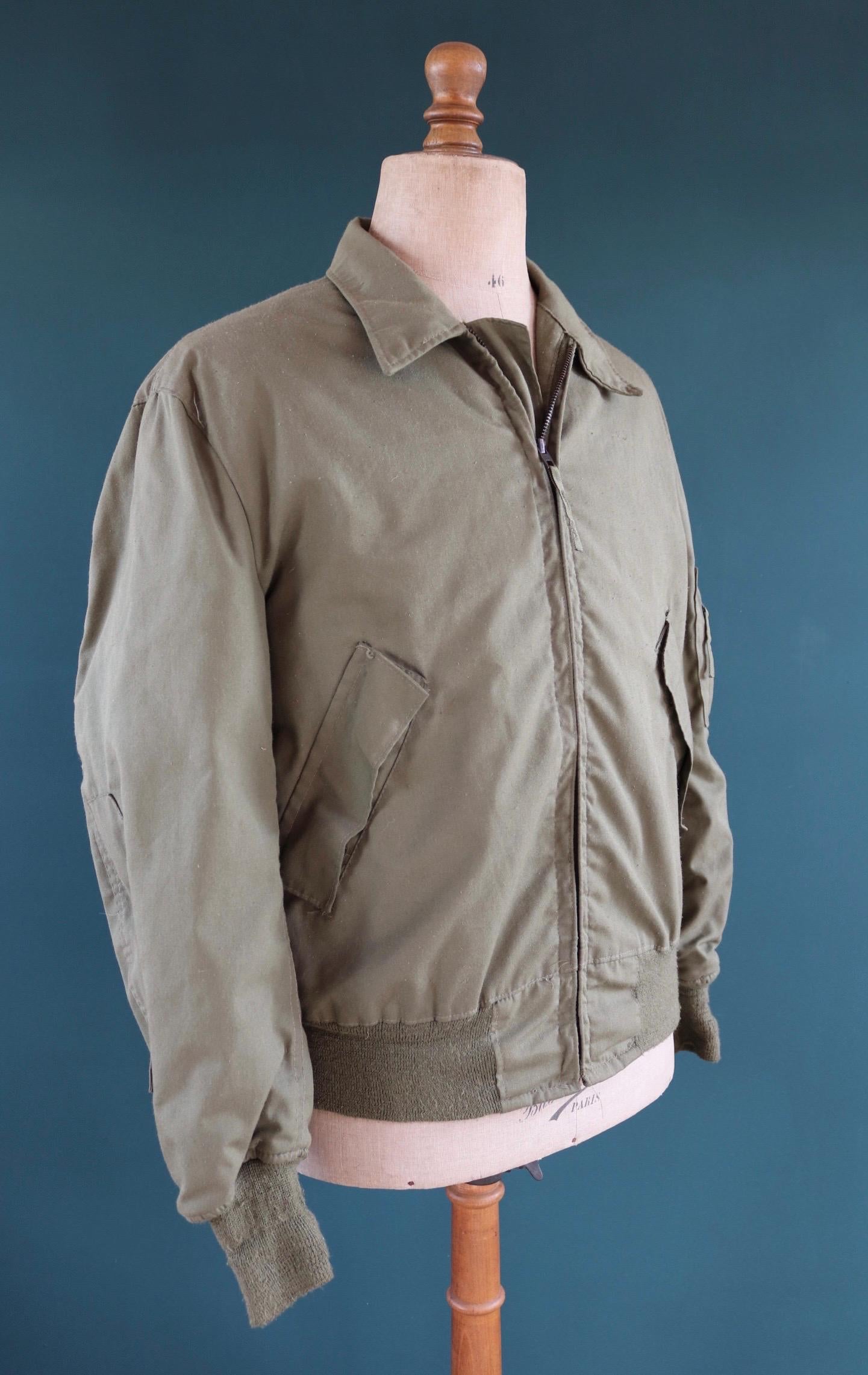 Vintage 1980s USAF CWP cold weather flight jacket - US military - 46" chest