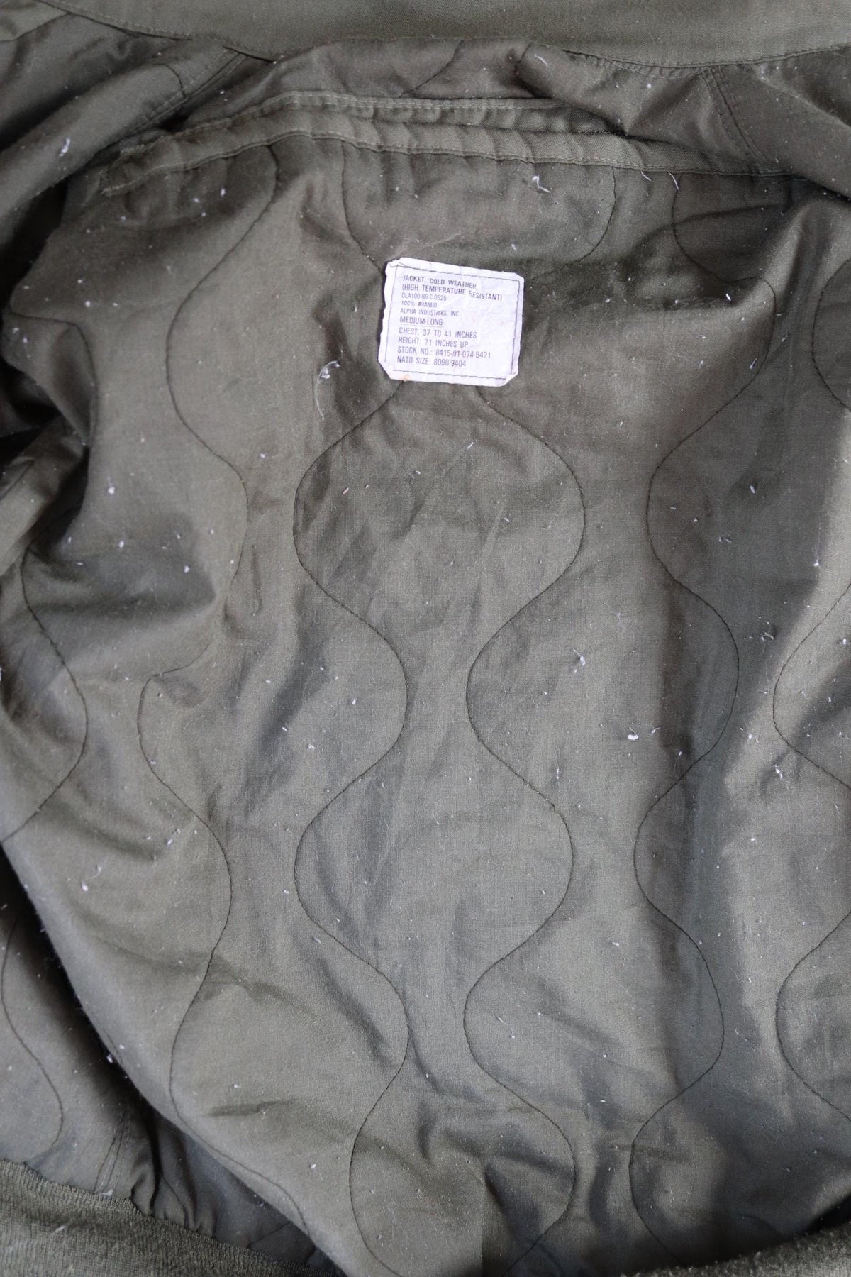 Vintage 1980s USAF CWP cold weather flight jacket - US military - 46" chest