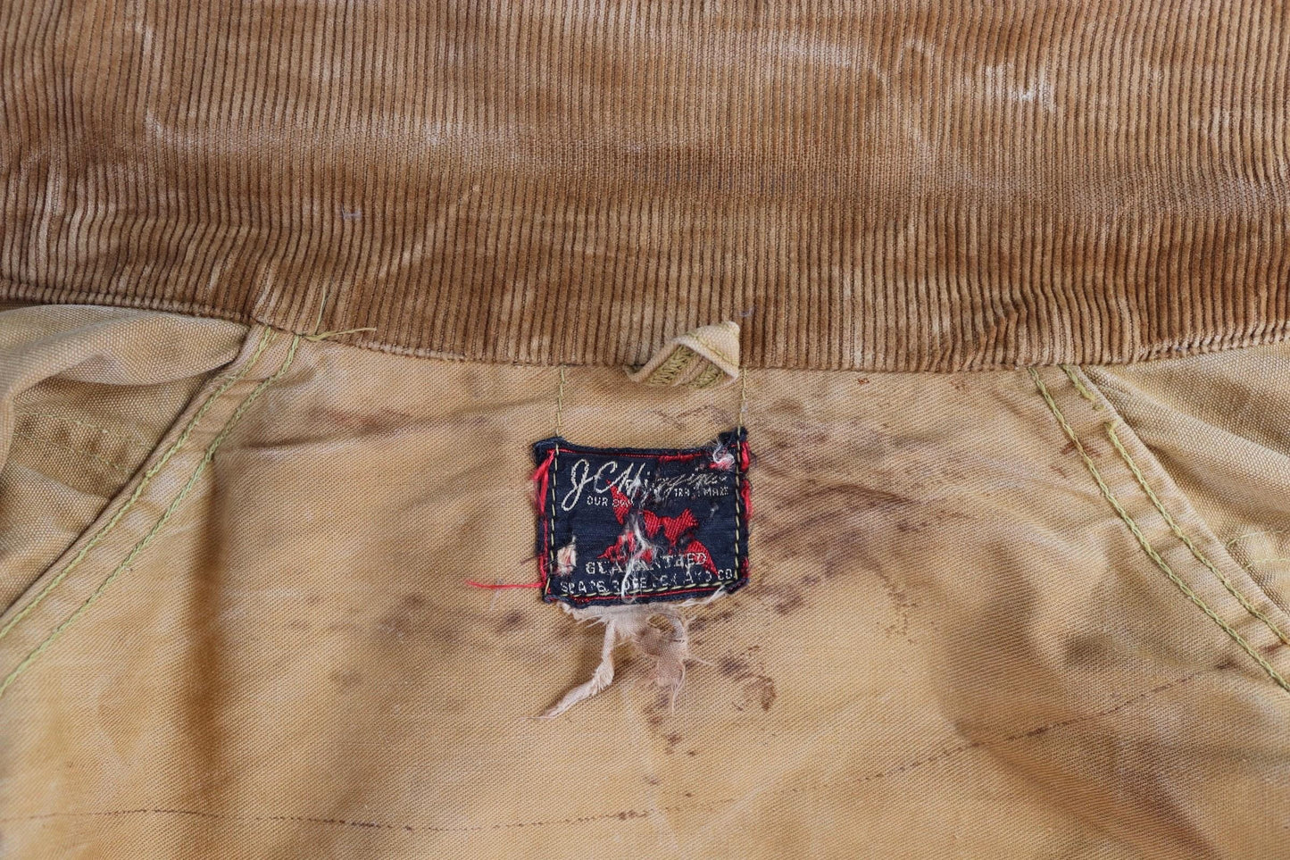 Vintage 1950s canvas hunting jacket - JC Higgins - American workwear - chore coat - 52" chest