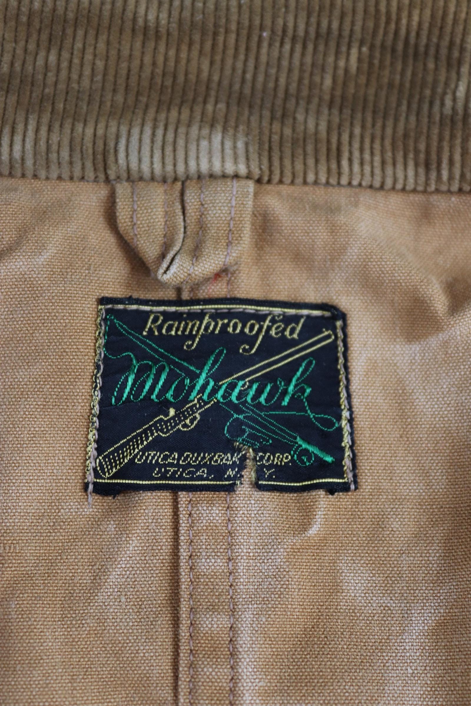 Vintage 1930s Utica Duxbak workwear jacket - duck cotton canvas - chore coat - 48” chest