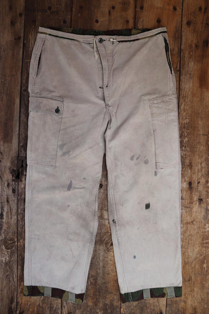 Vintage 1980s Finnish M62 camo trousers - windproof paratrooper pants - 39” x 29”