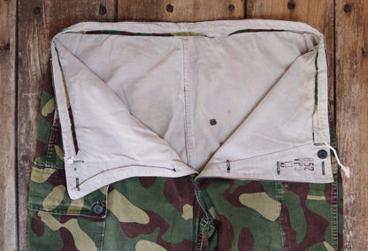 Vintage 1980s Finnish M62 camo trousers - windproof paratrooper pants - 39” x 29”