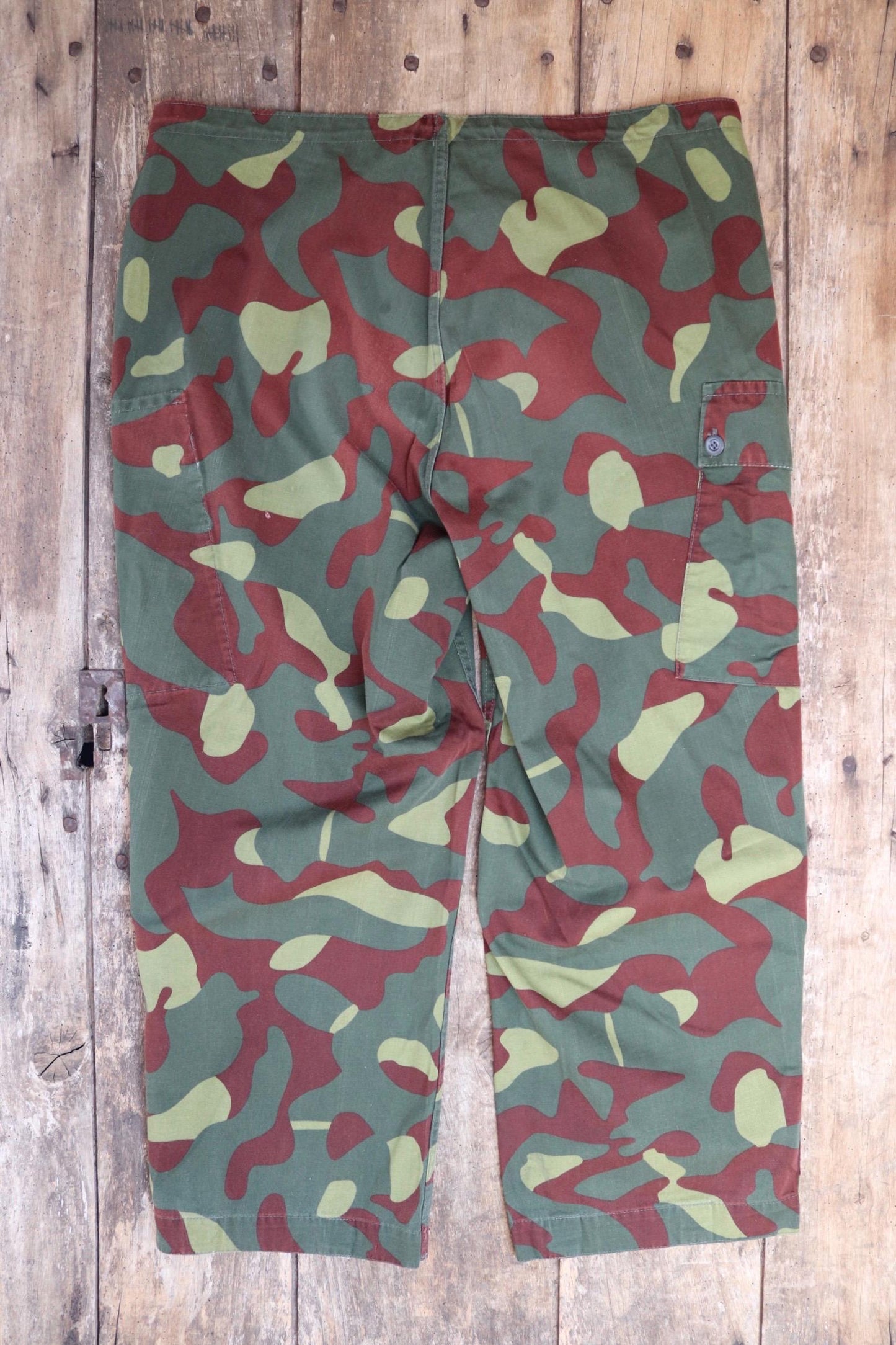 Vintage 1980s Finnish M62 camo trousers - windproof paratrooper pants - 40” x 27”