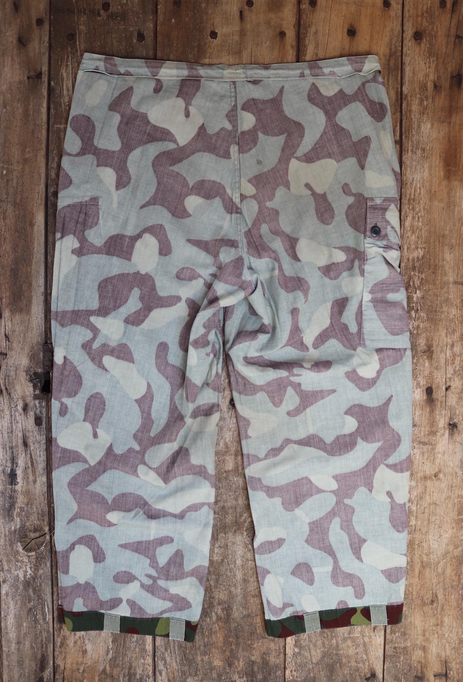 Vintage 1980s Finnish M62 camo trousers - windproof paratrooper pants - 40” x 27”