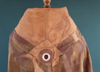 Vintage Hungarian military Zeltbahn cape - camouflage poncho - LARP