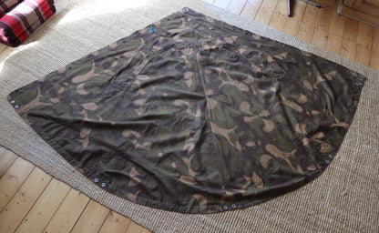 Vintage Hungarian military Zeltbahn cape - camouflage poncho - LARP