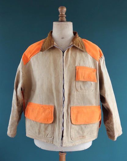 Vintage canvas hunting jacket - American workwear - 50" chest