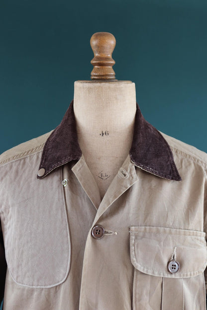 Vintage 1960s canvas hunting jacket - American workwear - 48" chest