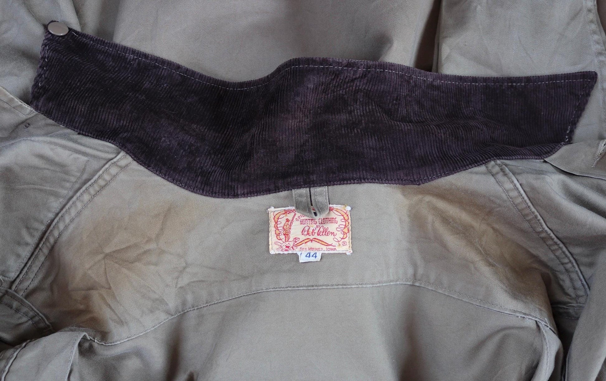 Vintage 1960s canvas hunting jacket - American workwear - 48" chest