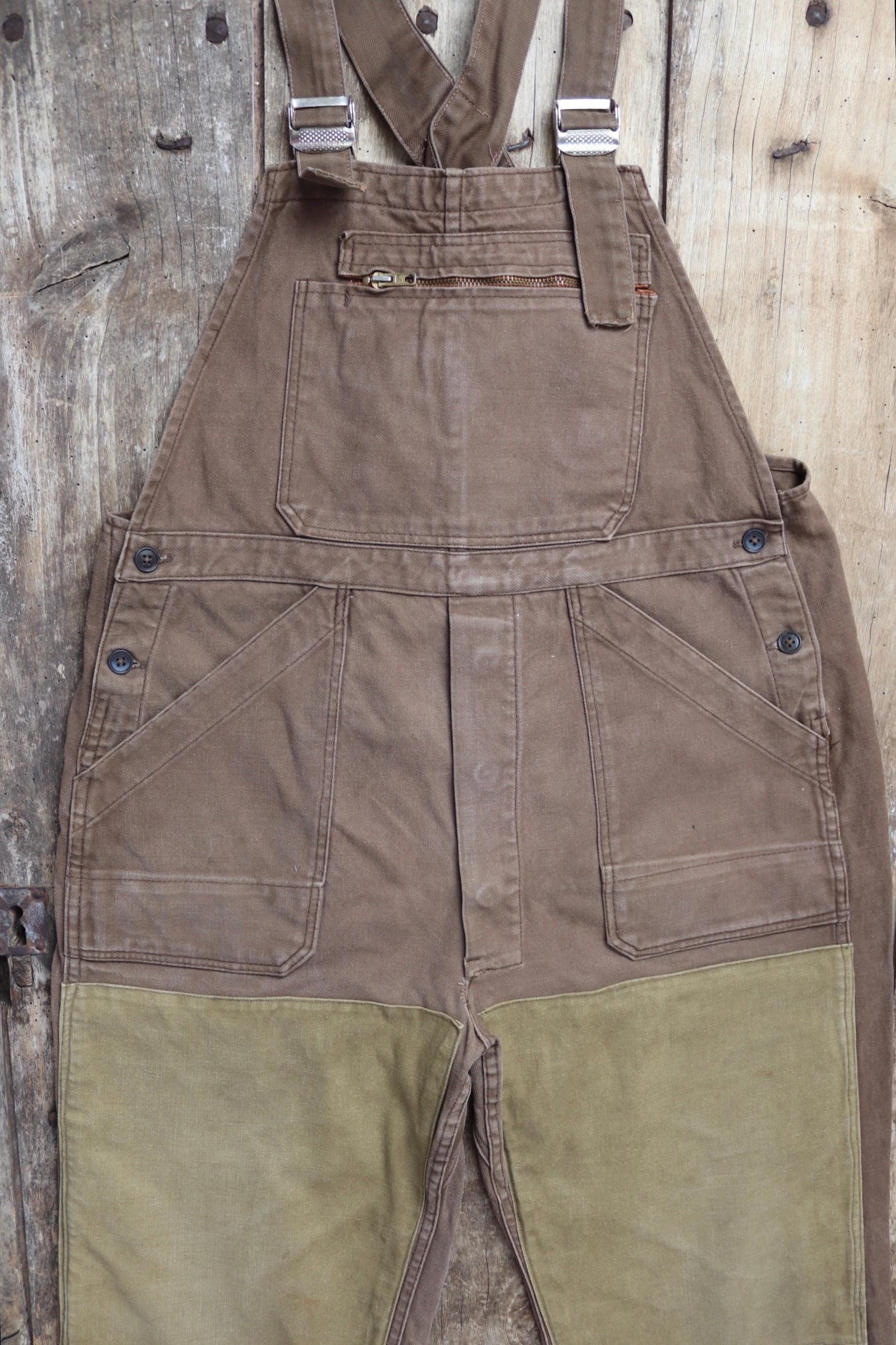 Vintage 1960s French workwear overalls - Vetra dungarees - 36” x 26”