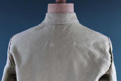 Vintage 1980s green moleskin workwear jacket - chore coat - 43" chest