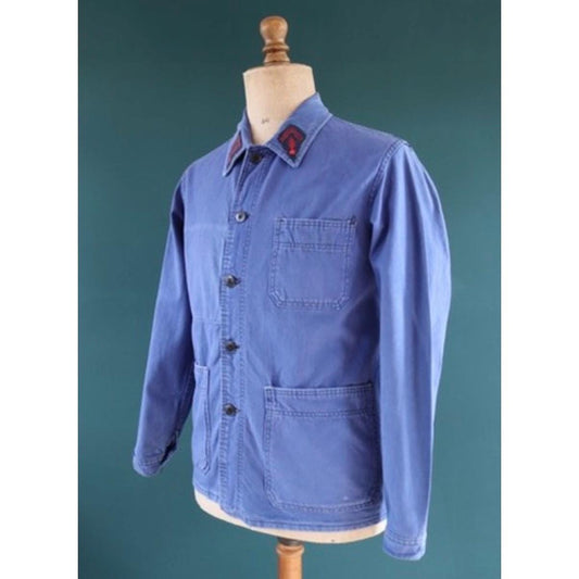 Vintage French fireman’s jacket - 1960s workwear - chore coat - 39" chest