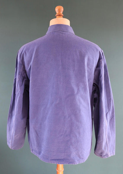 Vintage chore coat - cotton twill workwear jacket - 47” chest