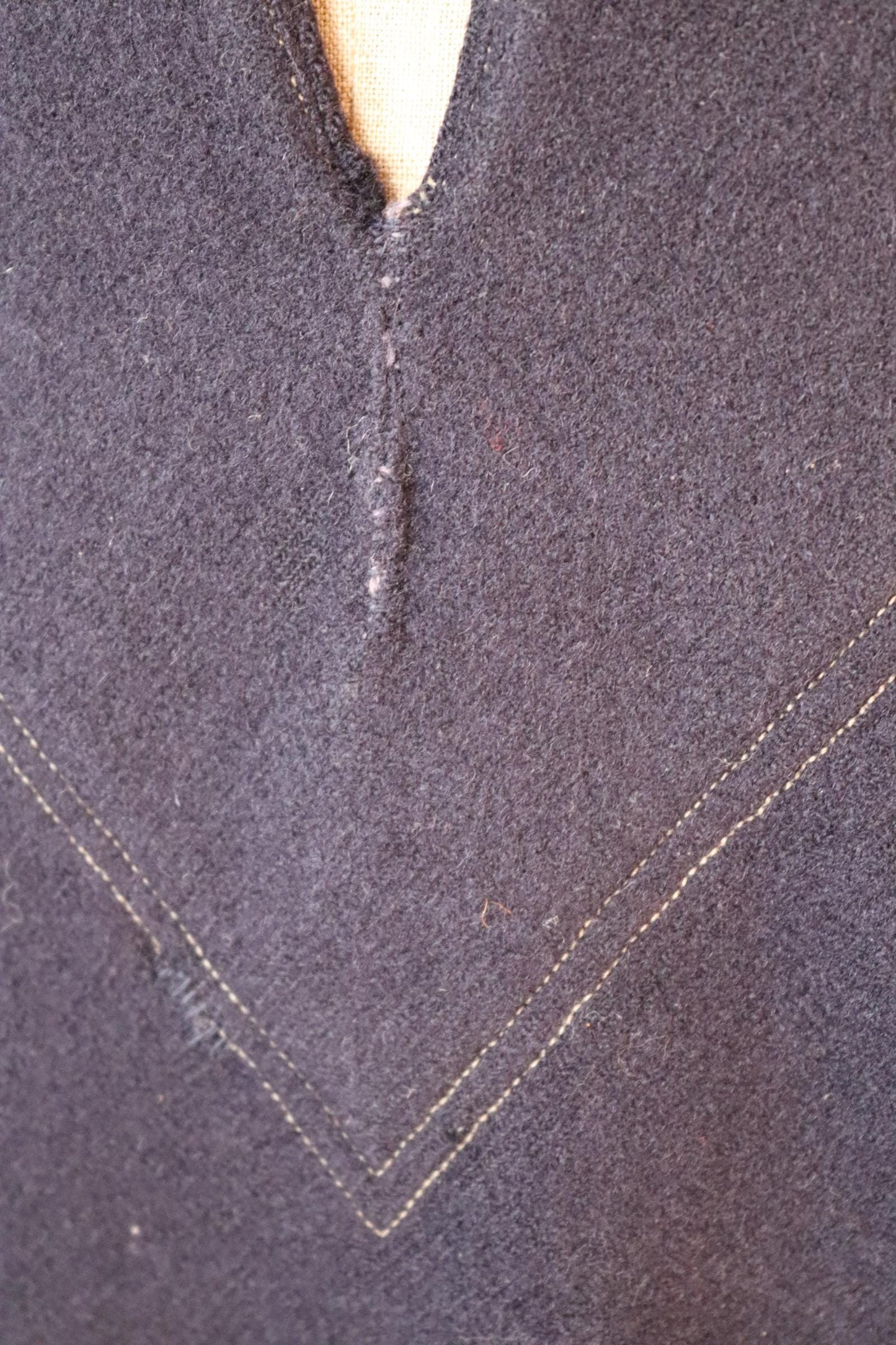 Vintage 1930s French wool sailor shirt - Au Petit Matelot - 46" chest