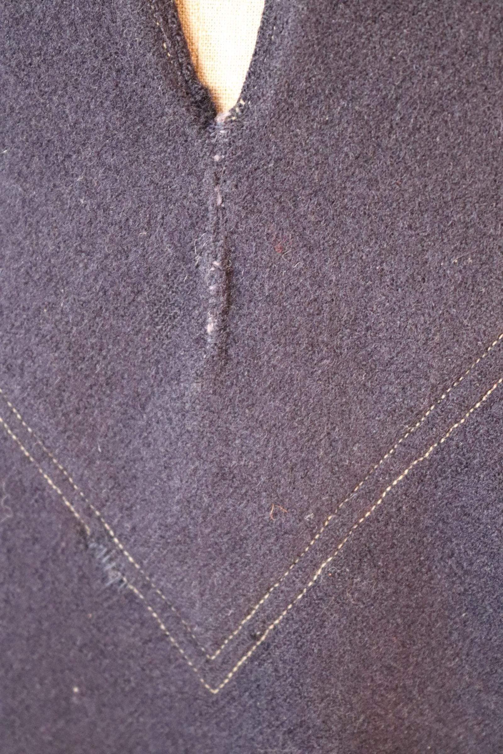 Vintage 1930s French wool sailor shirt - Au Petit Matelot - 46" chest