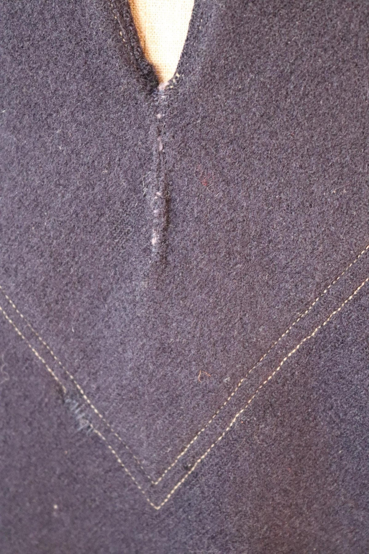 Vintage 1930s French wool sailor shirt - Au Petit Matelot - 46" chest