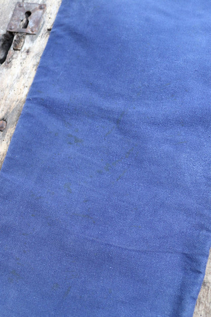 Vintage 1960s French workwear trousers - blue moleskin chore pants - 31” x 26”