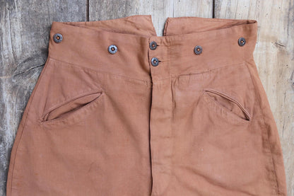 Vintage 1920s French riding jodhpurs - buckle back - hunting breeches - 31” x 25”