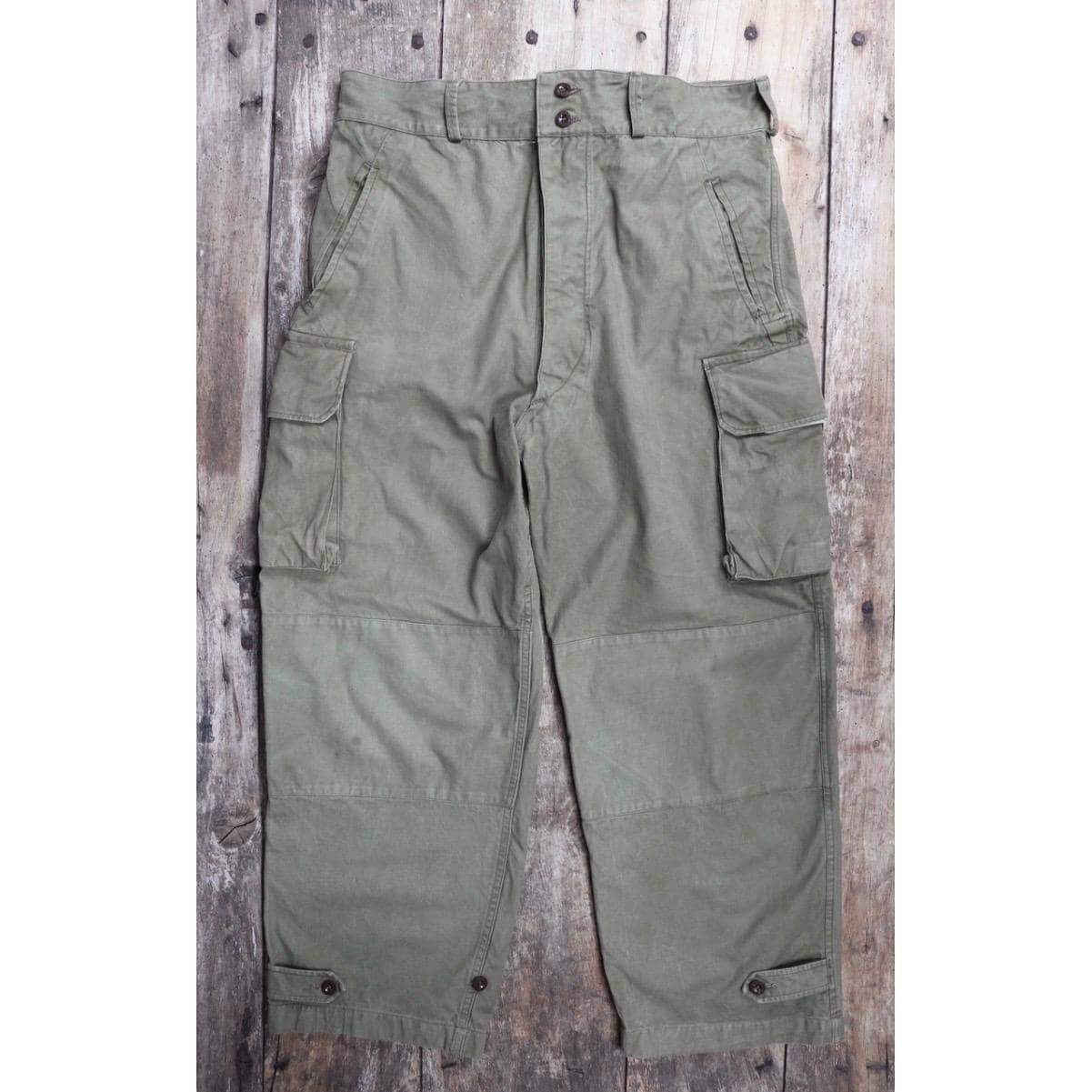 Vintage 1940s French M47 utility pants - military workwear - 37” x 29”
