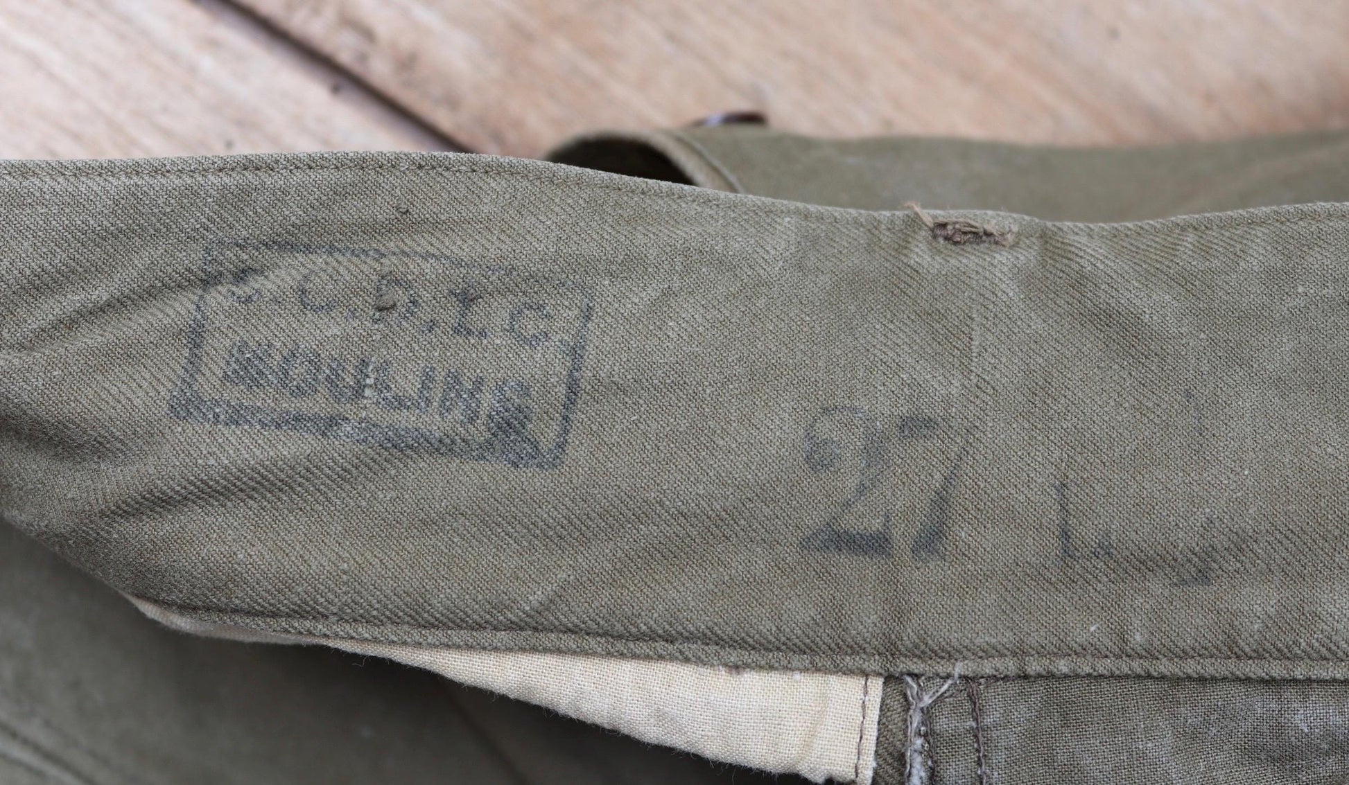 Vintage 1940s French M47 utility pants - military workwear - 37” x 29”