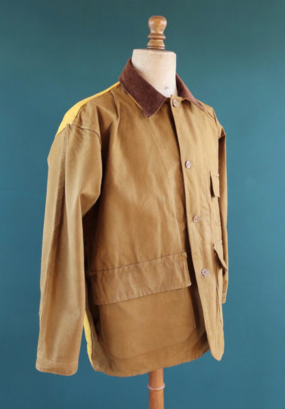 Vintage 1960s canvas hunting jacket - Bullseye Bill - American workwear - chore coat - 49" chest