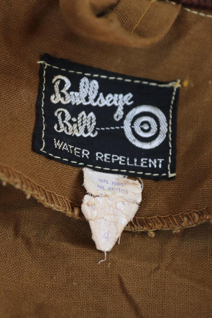 Vintage 1960s canvas hunting jacket - Bullseye Bill - American workwear - chore coat - 49" chest