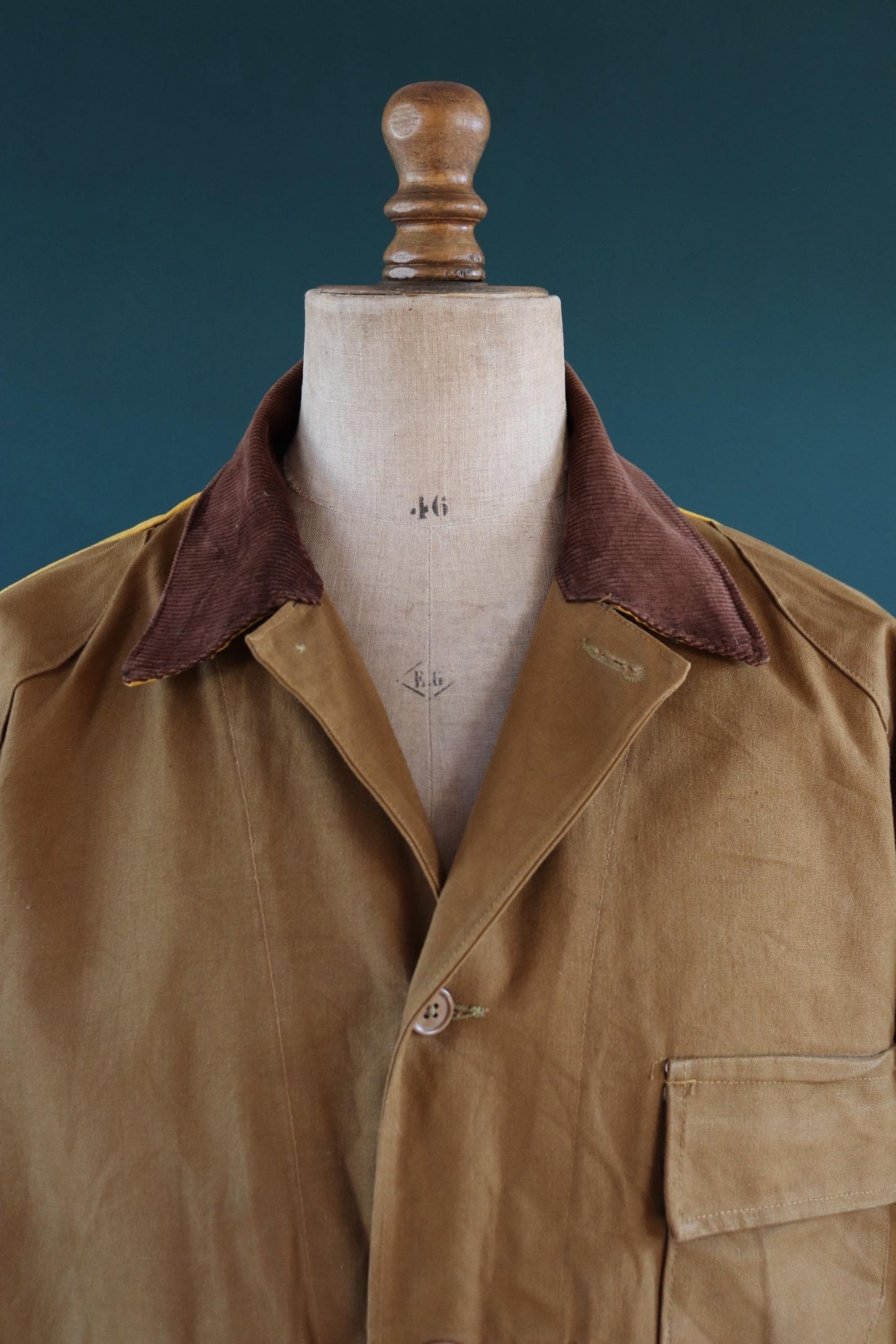 Vintage 1960s canvas hunting jacket - Bullseye Bill - American workwear - chore coat - 49" chest