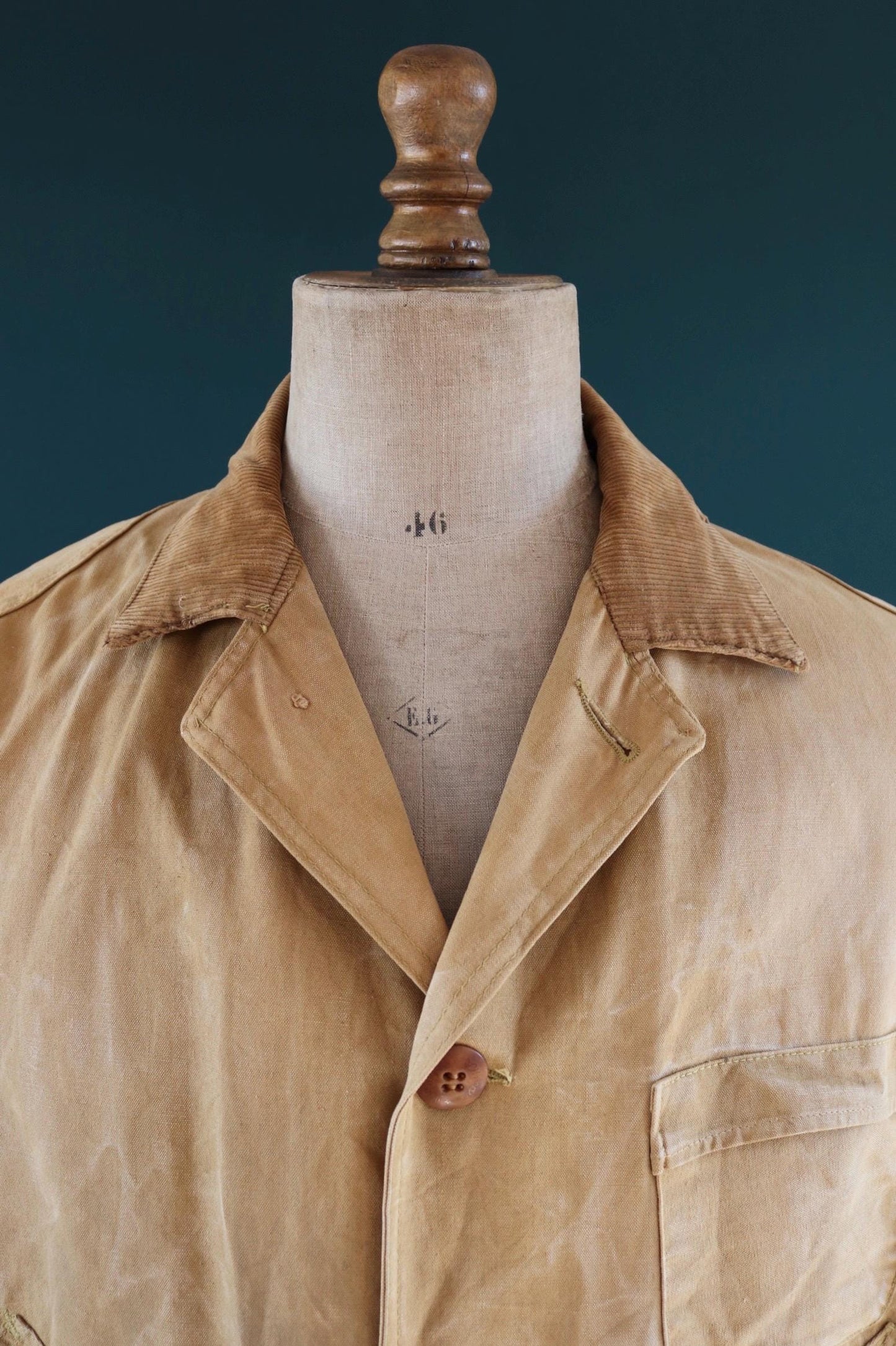 Vintage 1950s canvas hunting jacket - JC Higgins - American workwear - chore coat - 52" chest