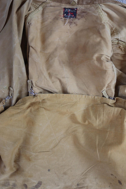 Vintage 1950s canvas hunting jacket - JC Higgins - American workwear - chore coat - 52" chest