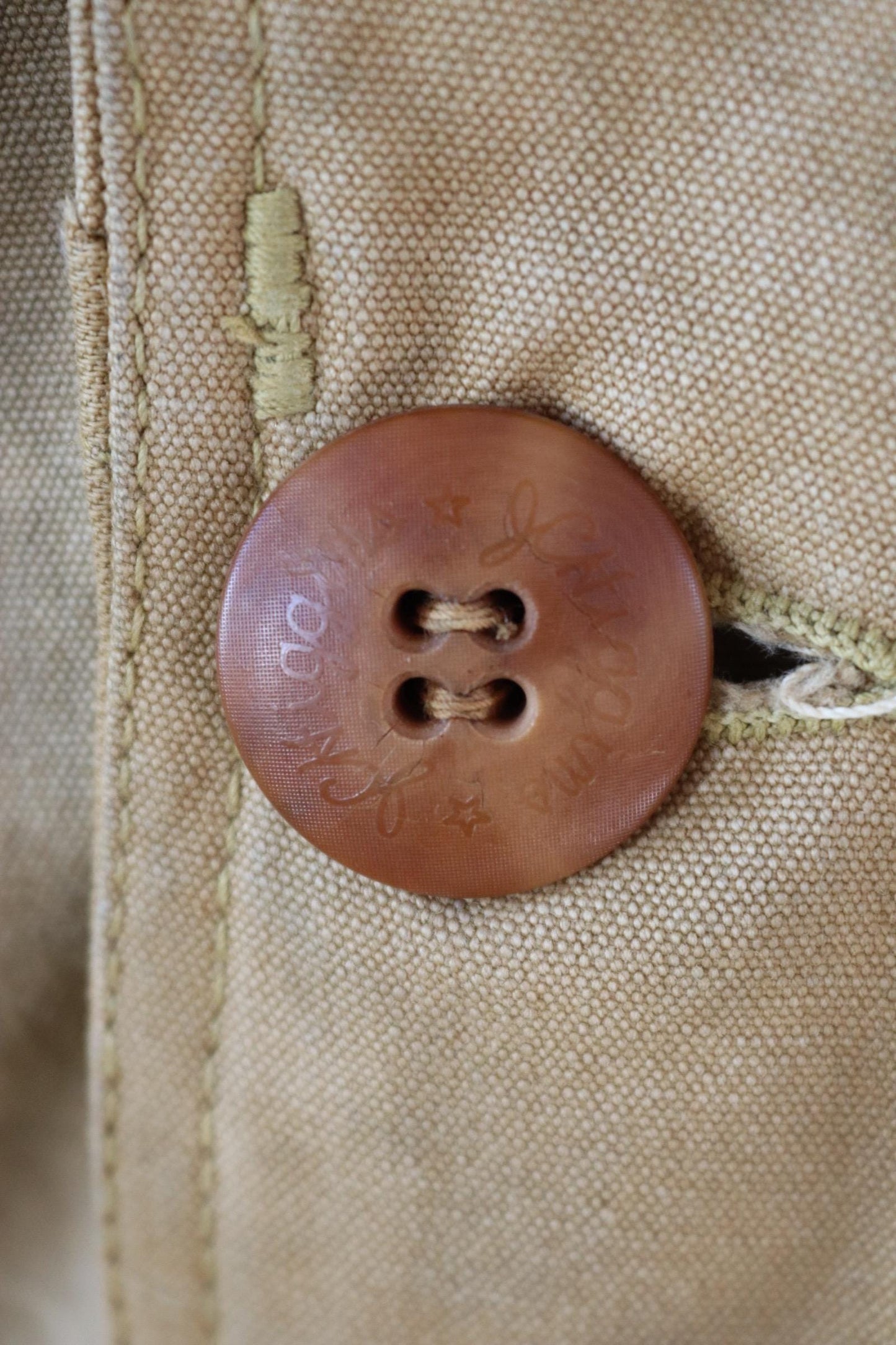 Vintage 1950s canvas hunting jacket - JC Higgins - American workwear - chore coat - 52" chest
