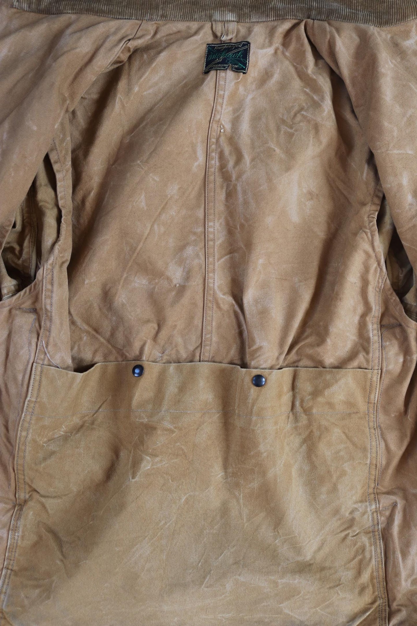 Vintage 1930s Utica Duxbak workwear jacket - duck cotton canvas - chore coat - 48” chest