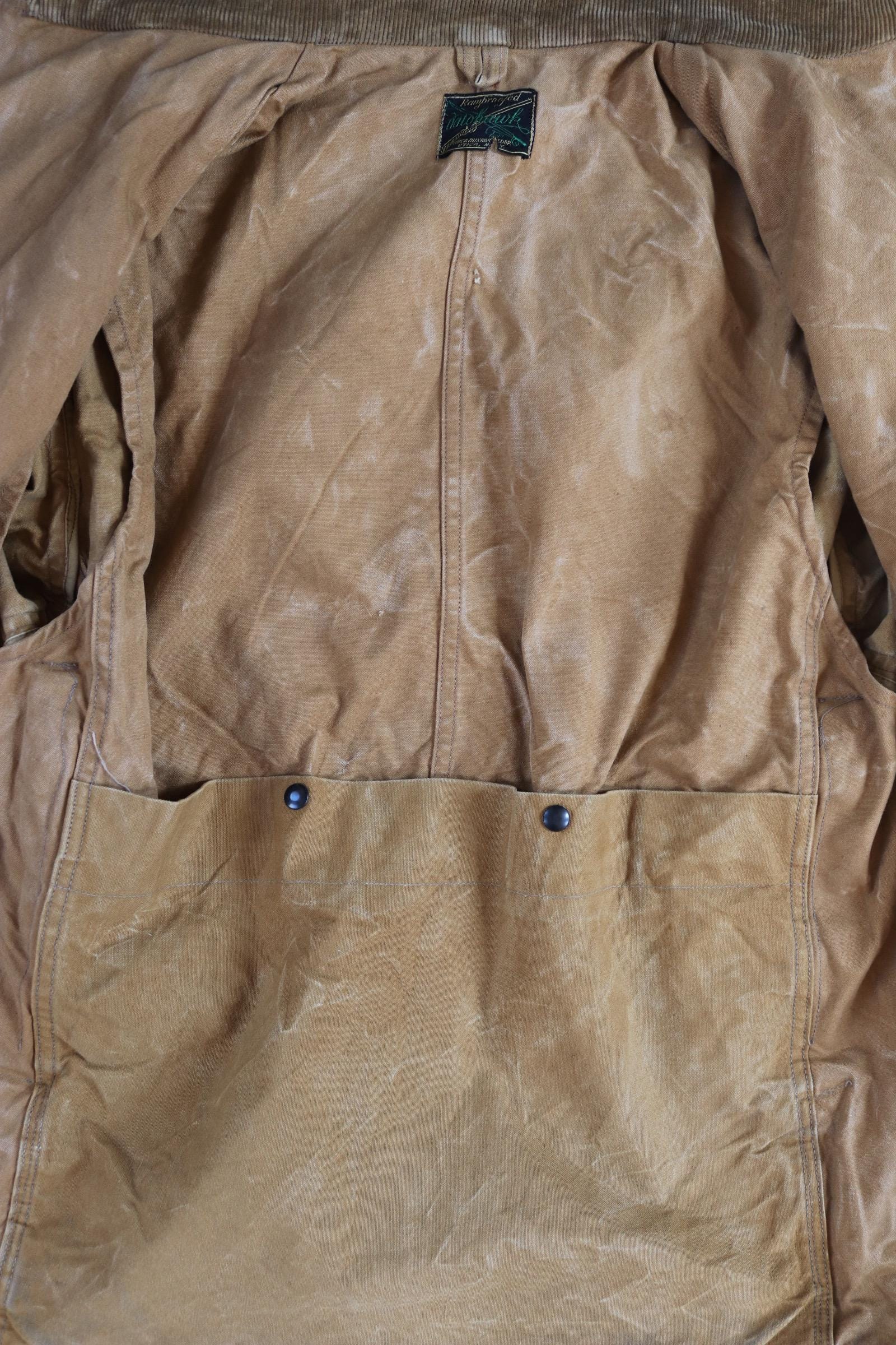Vintage 1930s Utica Duxbak workwear jacket - duck cotton canvas - chore coat - 48” chest
