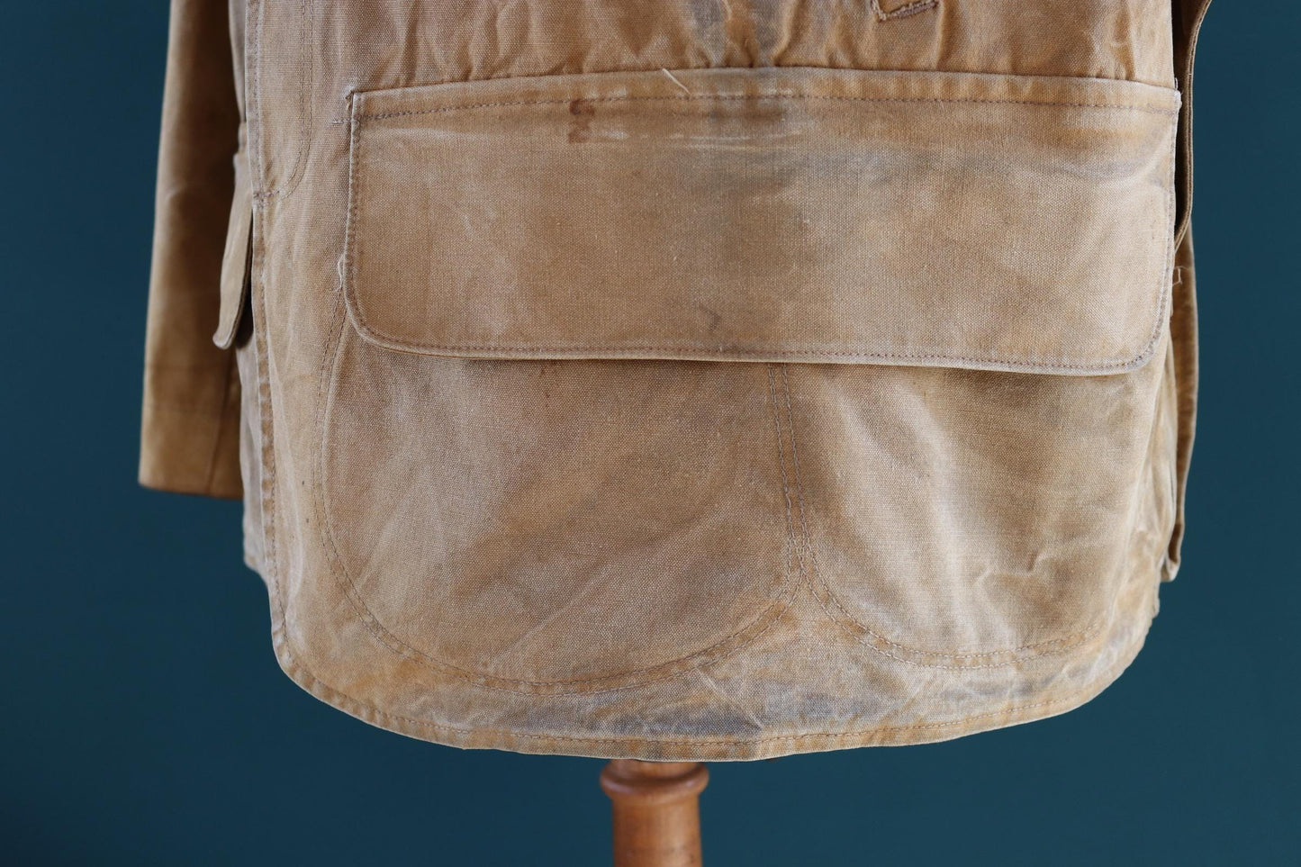 Vintage 1930s Utica Duxbak workwear jacket - duck cotton canvas - chore coat - 48” chest