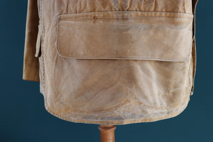 Vintage 1930s Utica Duxbak workwear jacket - duck cotton canvas - chore coat - 48” chest