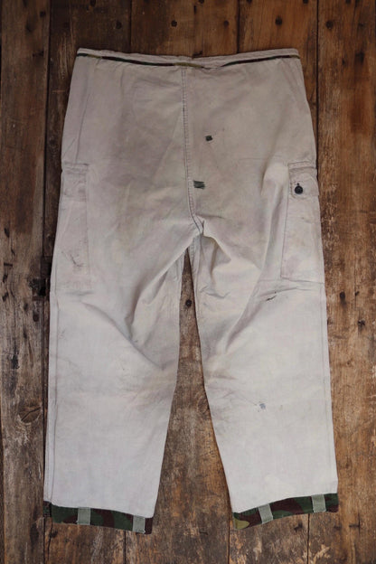 Vintage 1980s Finnish M62 camo trousers - windproof paratrooper pants - 39” x 29”