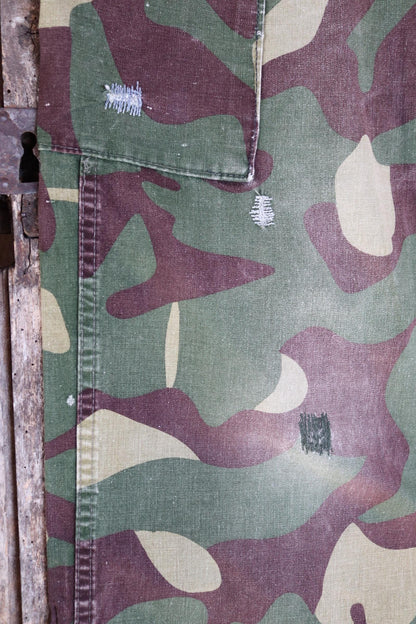 Vintage 1980s Finnish M62 camo trousers - windproof paratrooper pants - 39” x 29”