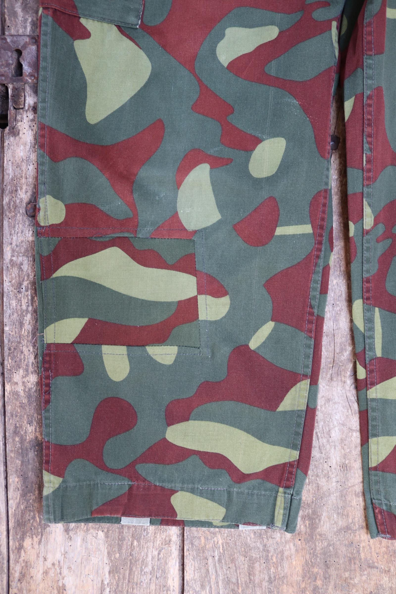 Vintage 1980s Finnish M62 camo trousers - windproof paratrooper pants - 40” x 27”