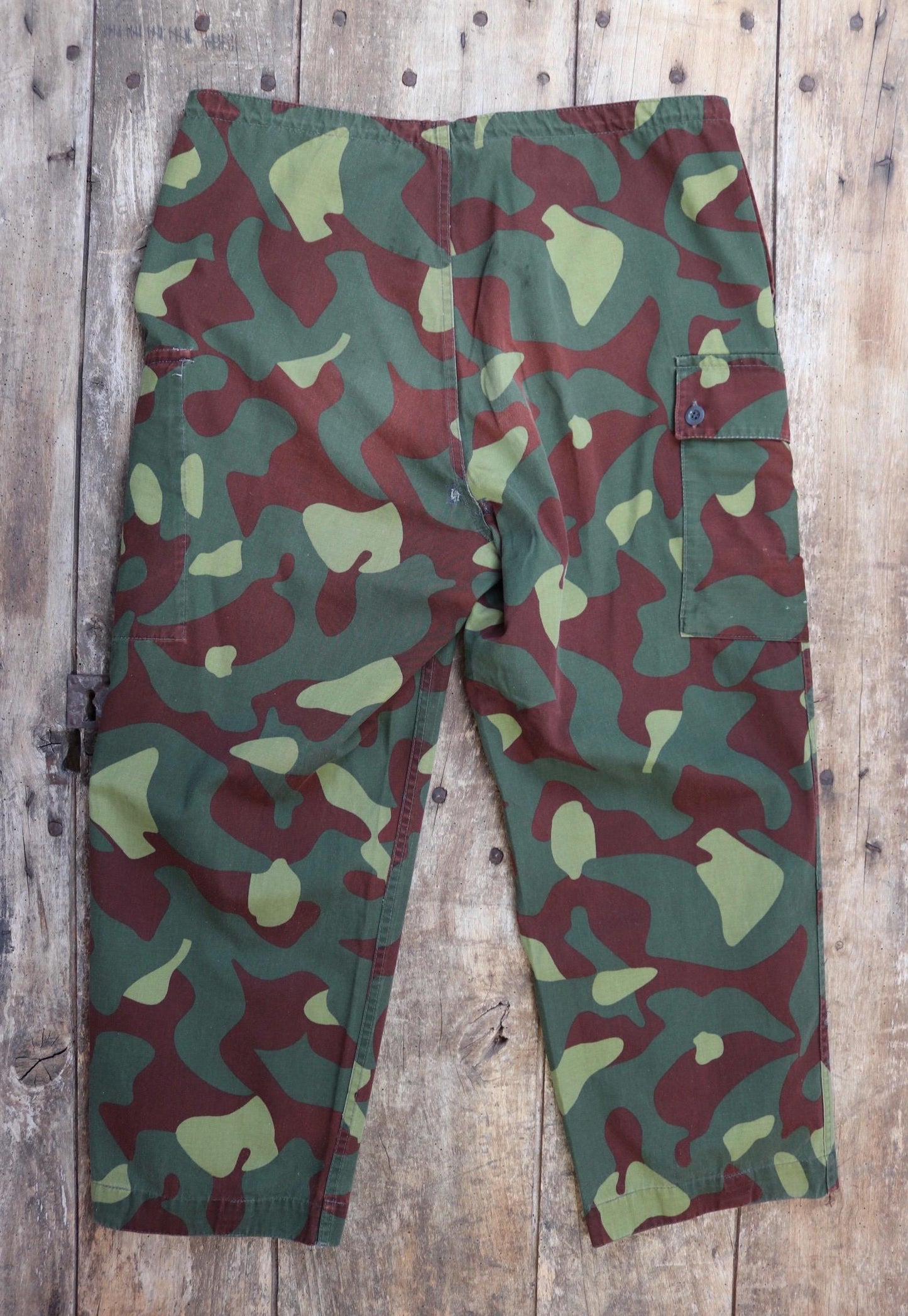 Vintage 1980s Finnish M62 camo trousers - windproof paratrooper pants - 37” x 27”