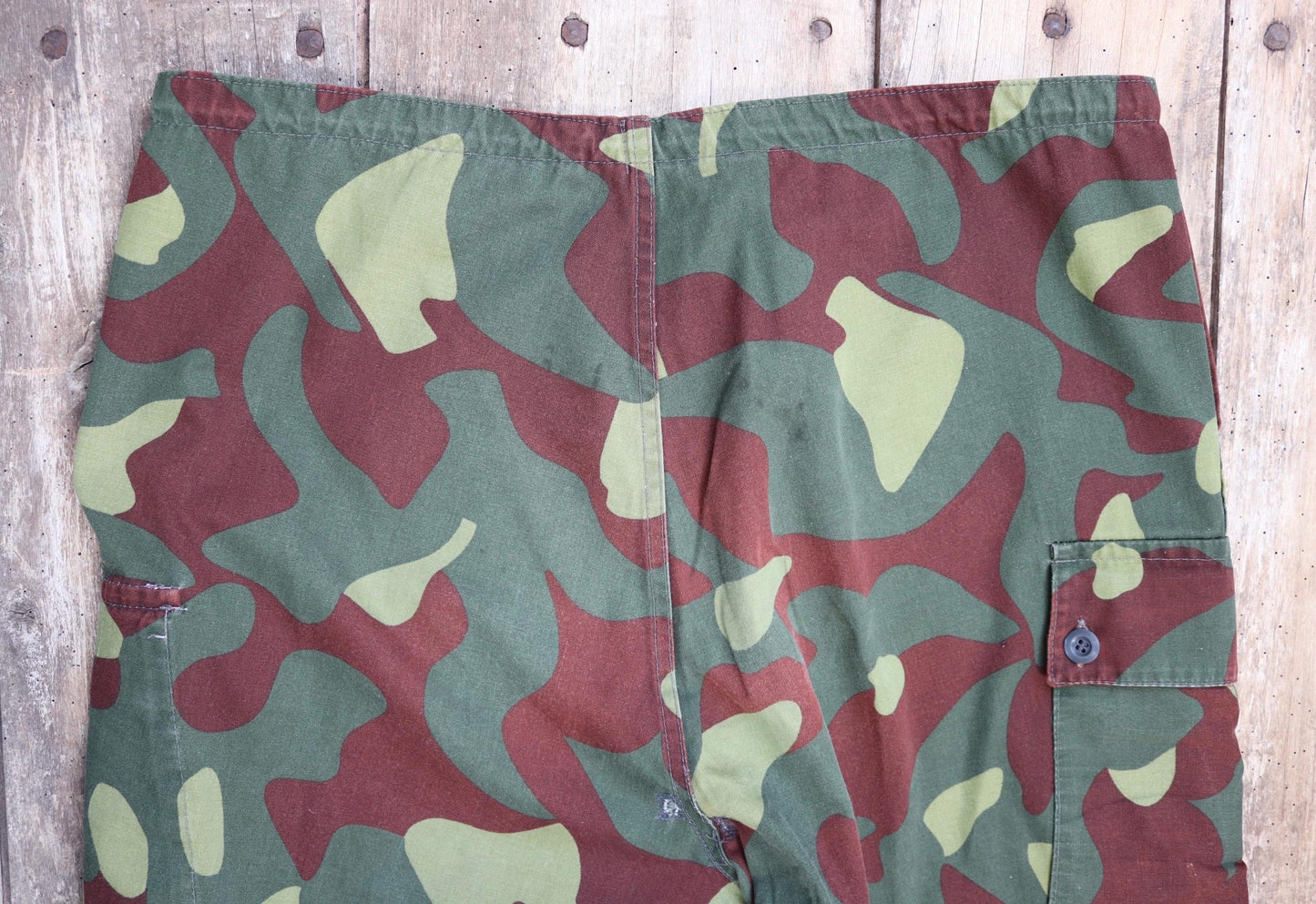 Vintage 1980s Finnish M62 camo trousers - windproof paratrooper pants - 37” x 27”