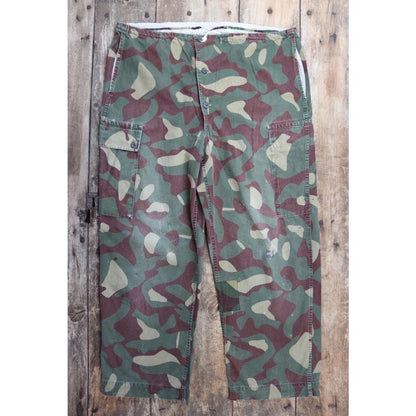 Vintage 1960s Finnish M62 camo trousers - windproof paratrooper pants - 41” x 29”