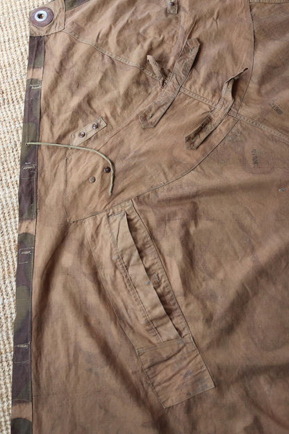 Vintage Hungarian military Zeltbahn cape - camouflage poncho - LARP