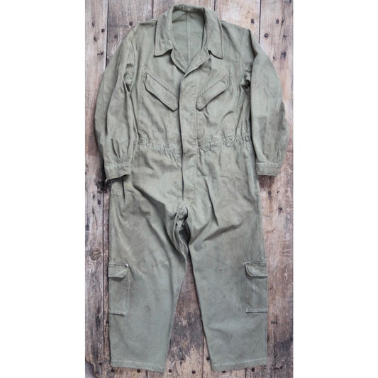 Vintage 1950s French M50 military coveralls - workwear overalls - army mechanic - 47” x 42” x 28”