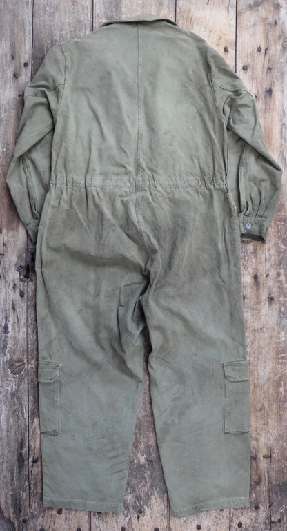 Vintage 1950s French M50 military coveralls - workwear overalls - army mechanic - 47” x 42” x 28”